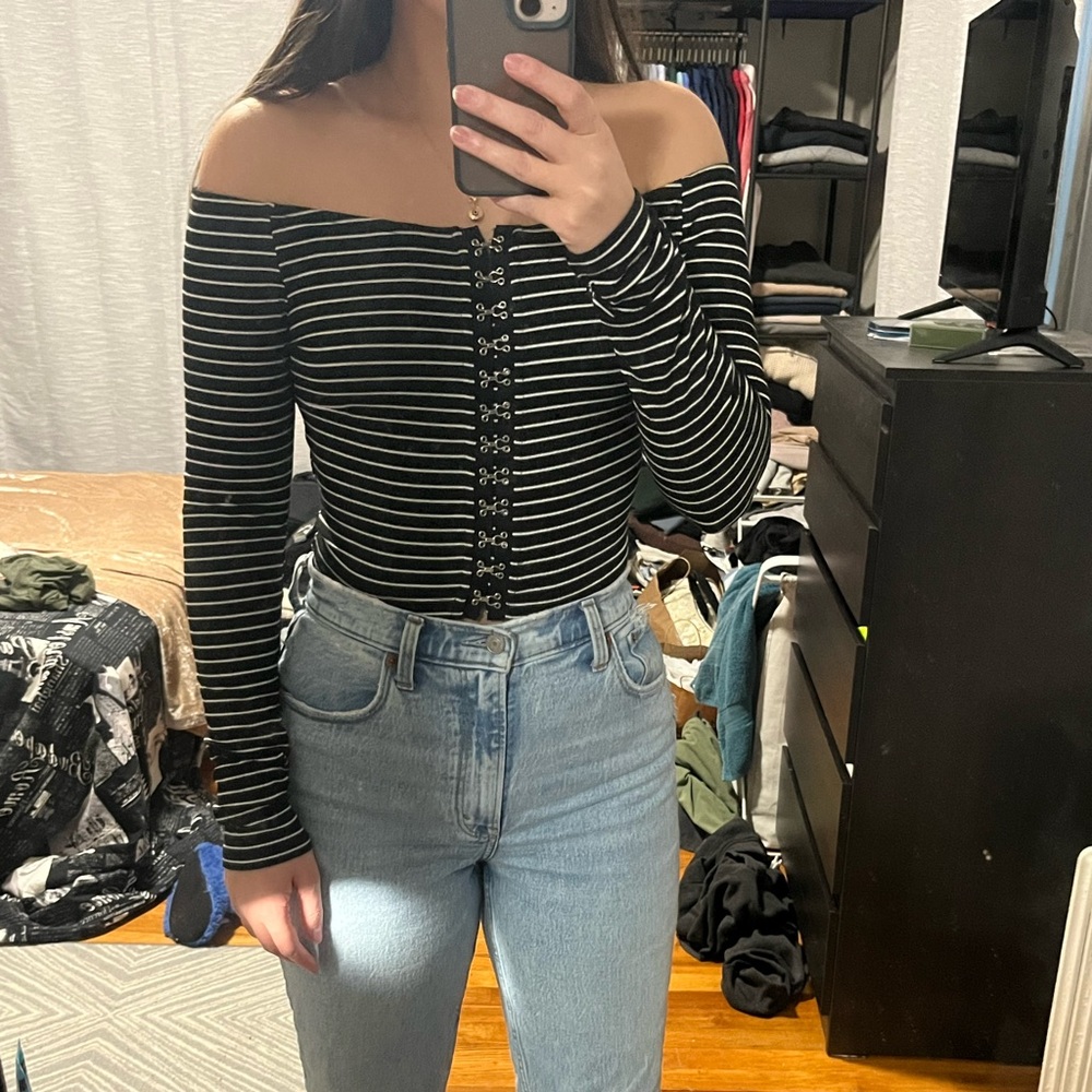 Wild fable off the shoulder top